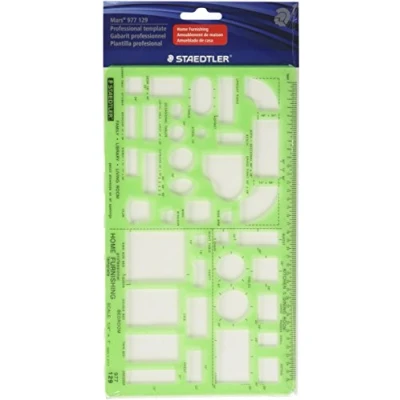 Image of Staedtler Technical Drawing Template (977 129 02)