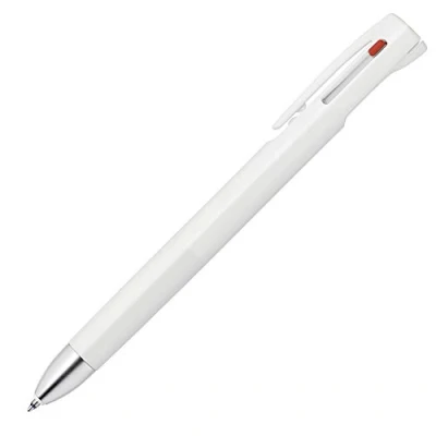 Image of Zebra 3 Colors Ballpoint Pen, Blen 3C 0.5mm, White Body (B3AS88 W)