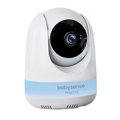 Image of Babysense Add On Camera Prisma Video Baby Monitor, Remote Pan Tilt Zoom, Long Range, Night Vision, RGB Light, Lullabies, Temperature Monitoring