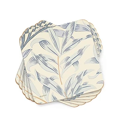 Image of Morris &amp; Co Willow Bough Blue Coasters Set of 6