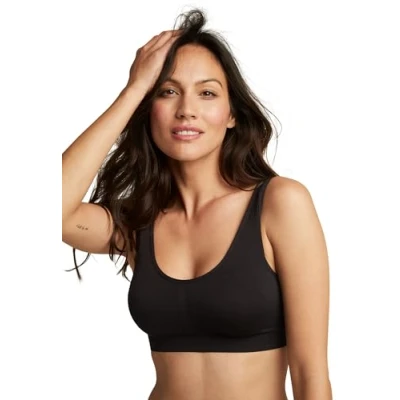 Image of Jockey® Modern Micro Seamfree™ Padded Bralette, Black, S