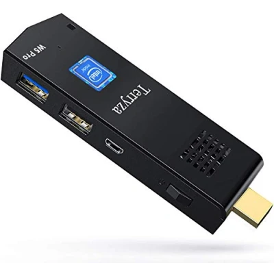Image of Mini PC Computer Stick Windows 10 Professional (64 bit) Quad Core Intel Atom x5 Z8350 1.92Ghz, 4GB/64GB, WiFi, Bluetooth, USB 3.0, HDMI/4K Linux
