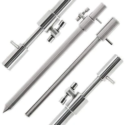 Image of NGT 2 x Carp Fishing Small 20 35cm Stainless Steel Extendable Bank Sticks