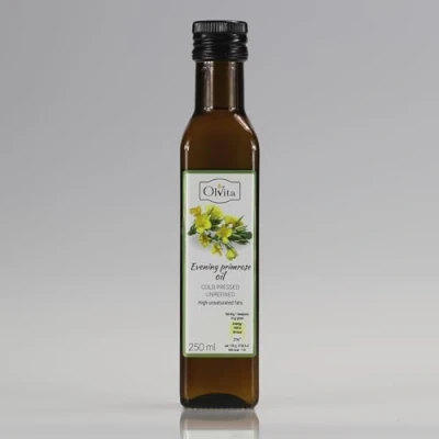 Image of Evening Primrose Oil cold pressed, unrefined, Ol&#039;Vita 100ml and 250ml (250 ml)