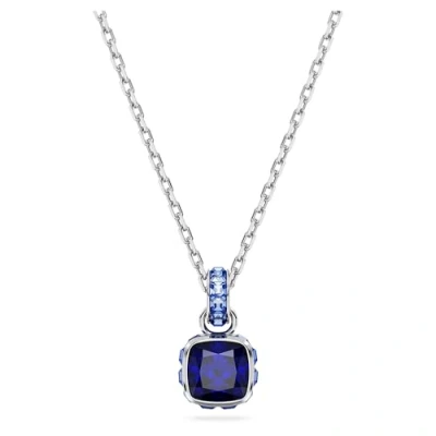 Image of Swarovski Birthstone PEND SEP Pendant BLU Necklace blue, Women&#039;s, Size: One Size, Blue