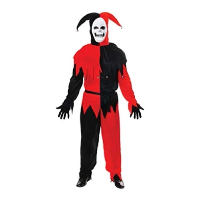 Image of Henbrandt Evil Jester (One Size) Adult Halloween Fancy Dress Costume
