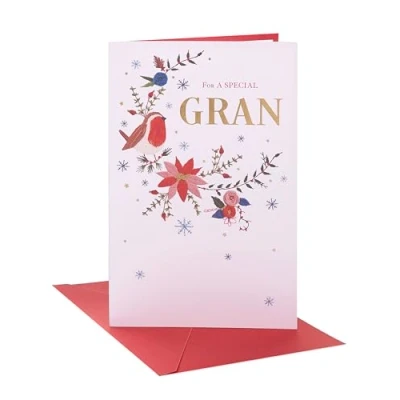 Image of Wife Christmas Card, Cute Card for Wife, Teddy Bear Xmas Romantic