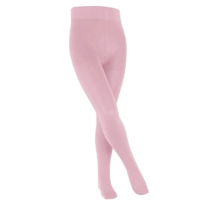 Image of FALKE Unisex Kids Family K TI Sustainable Cotton Plain 1 Pair Tights, Pink (Thulit 8663) new eco friendly, 3 5