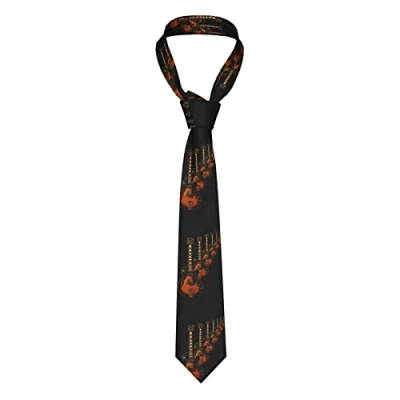 Image of ddejhFJJ Necktie Jazz Guitar Men&#039;s Tie Skinny for Boys Printed Novelty Funny Weddings Dances Party (143 145cm)