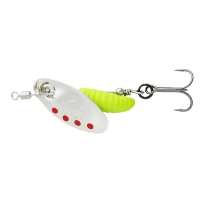 Image of Savage Gear Grub Spinner Silver Red Lime 5.8g