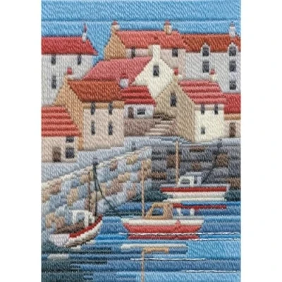 Image of Bothy Threads DW14MLS6 Long Stitch Set Seasons Summer on The Coast, 24 x 17 cm, Counted Pattern