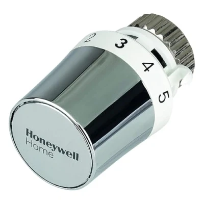 Image of Honeywell Home T5029 Thermostatic Radiator Head Thera 5, M30 x 1.5 Connection, White/Chrome