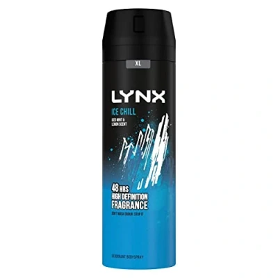 Image of Unilever Lynx 48H Fresh Deodorant Bodyspray, Ice Chill 200ml