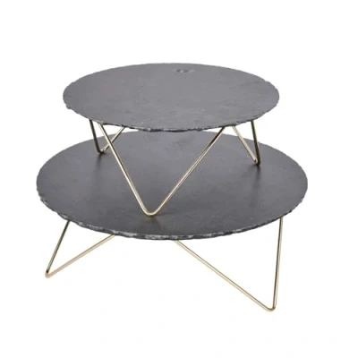 Image of Artesa 2 Tier Slate Serving Platter