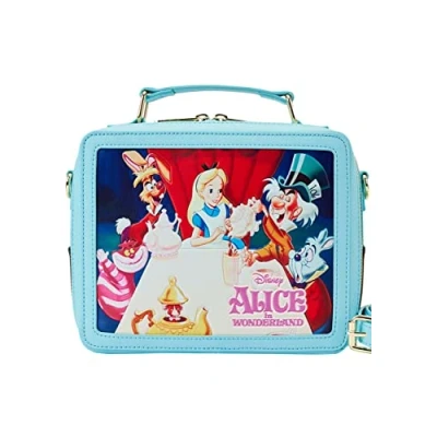 Image of Loungefly Cross Body Bag Alice in Wonderland Lunch Box Classic Movie Official One Size