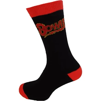 Image of Mazeys Mens Classic Officially Licensed Rock Socks Size 7s to 12s (Bowie Flash)
