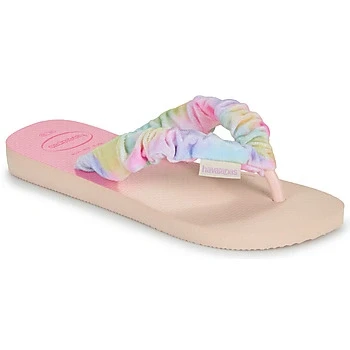 Image of Havaianas Fluffy Pool slides for kids, Size: 27 28, Ballet rose shoes