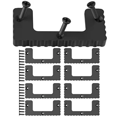Image of NyVoozy Milwaukee Packout Cleats, 8PCS Cleat &#039;n&#039; Feet Cleats Compatible with System, MountTool Box Storage System Anywhere (Black)