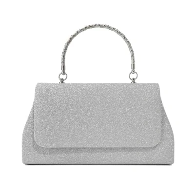 Image of RPAEOY Women&#039;s Clutch Bags Envelope Elegant Glitter Evening Bag Shoulder Chain Sparkly Crossbody Hand for Prom Wedding Cocktail Party Ladies Silver