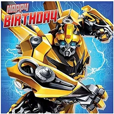 Image of Transformers Square Birthday Card
