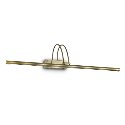 Image of Bow LED Large Picture Wall Light Antique Brass