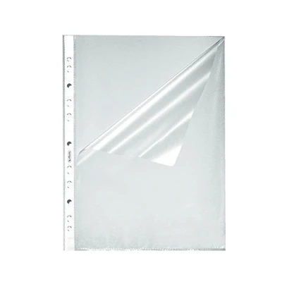 Image of Herlitz A4 Open Transparent Punched Pocket (100 Pieces)