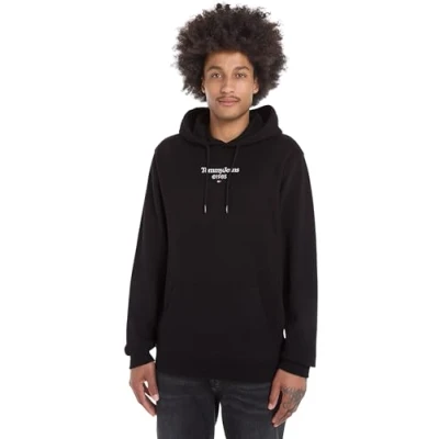 Image of Tommy Jeans Men&#039;s Tjm Reg Entry Graphic Hoodie Ext Sweatshirts, Black, XS