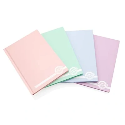 Image of Premier Stationery Premto Pastel A5 160pg Hardcover Notebook. Assorted Colours. Pack of 4.