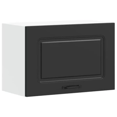 Image of vidaXL kalmar kitchen wall cabinet black engineered wood modern 30x31x60 cm ample storage for &amp; more