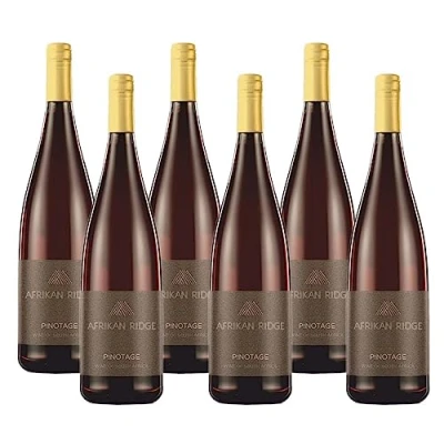 Image of Case of 6 Afrikan Ridge Pinotage Red Wine 75cl 14.5% abv