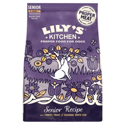 Image of Lily&#039;s Kitchen Salmon &amp; Trout Adult 8+ Complete Dry Dog Food, 1kg