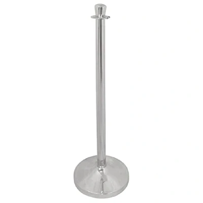 Image of Bolero Flat Top Barrier in Stainless Steel Brass Plated 950(H) x 300(пїЅ) mm