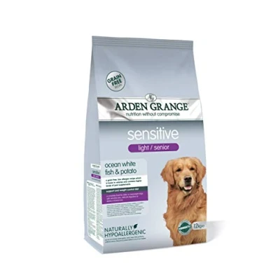 Image of Arden Grange Sensitive Light/Senior Dry Dog Food, Fish, 12 kg