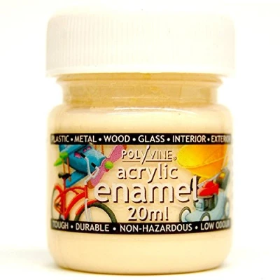 Image of Polyvine 20ml Acrylic Enamel Paint Ivory