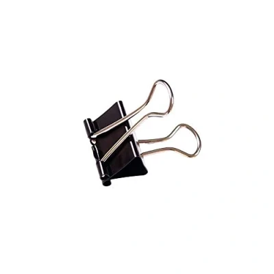 Image of IXL Premier Grip Foldback Clip 25mm Black Ref 1415/99 [Pack 100]
