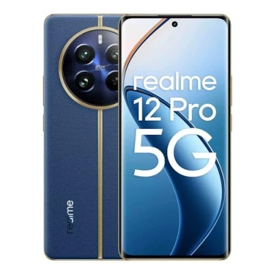 Image of realme 12 Pro 5G Smartphone, 8 + 256 GB, Sony Portrait Camera 2X Optical Zoom, IMX882 OIS Camera, 6.7 Inch 120 Hz Curved Vision Display, 67 W SUPERVOOC Charge, 5000 mAh Massive Battery, Blue
