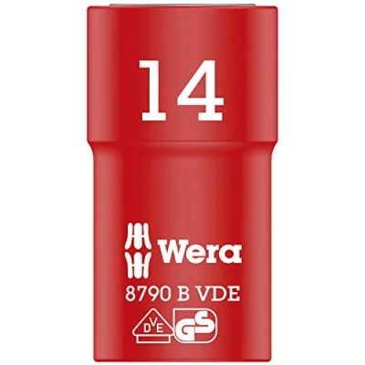 Image of Wera 8790 B Zyklop VDE 3/8&quot; Drive Socket, 14 x 46 mm, 05004958001