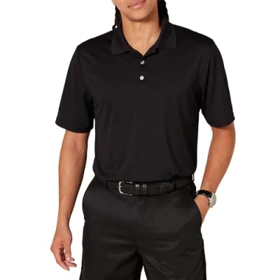 Image of Amazon Essentials Men&#039;s Regular Fit Quick Dry Golf Polo Shirt, Black, L