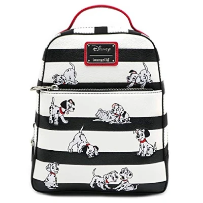 Image of Loungefly WDBK0938 101 Dalmations Striped Mini Backpack