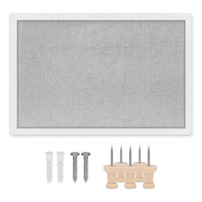 Image of BJORKLUND Cork Board Quality Pin Boards for Walls Large 60 X 40 Vision Notice Home, Office &amp; Bedrooms