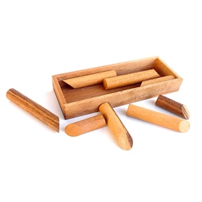Image of Logica Puzzles Art. Sigar Box Wooden Brain Teaser Difficulty 4/6 Extreme Euclide Collection
