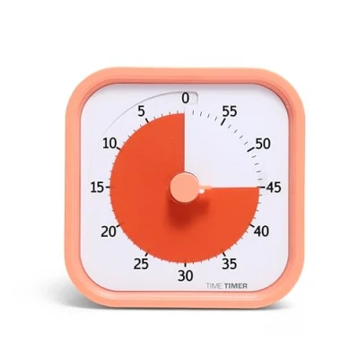 Image of Time Timer TTM9 HDO W Home MOD 60 Minute Visual Timer, Edition for Children, Schooling, School Desk, Office Desk and Meetings, with Silent Operation