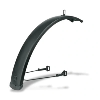 Image of SKS GERMANY INFINITY UNIVERSAL mudguard front 75 27.5&quot; 29&quot; (bicycle mudguard, fits luggage carrier series, aluminium/plastic), Black