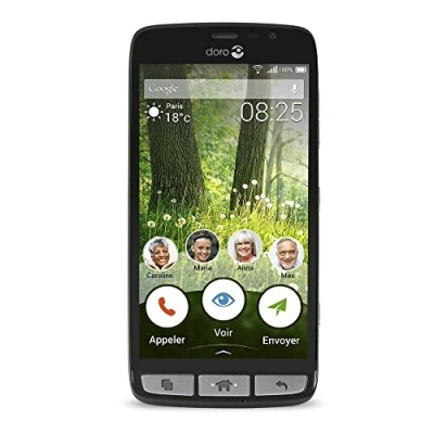 Image of Doro Liberto 825 8 GB UK SIM Free Smartphone Black/Steel