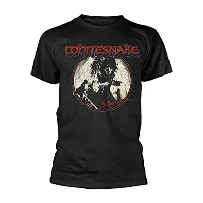 Image of Plastic Head Whitesnake &#039;Slide&#039; (Black) T Shirt (x Large)