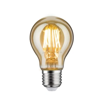 Image of Paulmann 28522 LED lamp vintage AGL 6W retro light bulb all use dimmable filament E27 gold 1700K 470 lumens