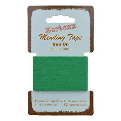 Image of Nortexx Iron On Repair Tape Green, 100% Cotton, 14 x 8 1 cm