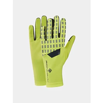 Image of Ronhill Running, Afterhours Glove, FlYel/Charcoal/Rflct, S