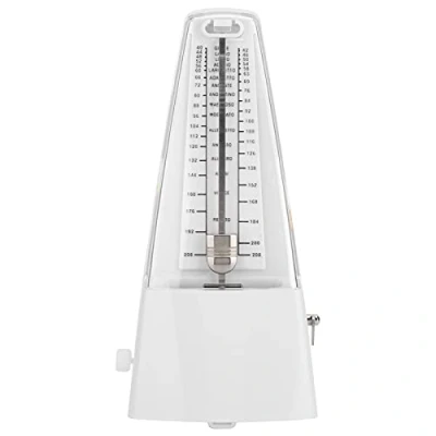 Image of Odorkle Universal Metronome, Mechanical Metronome with Accent Bell for Piano Drum Set Bass Violin and Other Instruments (White), ODORKLEVIQ4KHBRWX 12