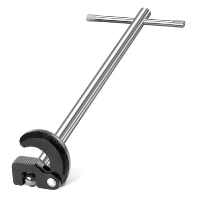 Image of HAUTMEC 11 Inch Basin Wrench to Get into Tight Spaces with 3/8&#039;&#039; 1 1/4&#039;&#039; Capacity for Faucet Hex Nuts Under Sink, PL0024